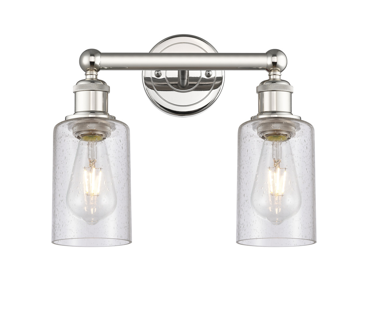 INNOVATIONS 616-2W-PN-G804 Clymer 2 12.875 inch Bath Vanity Light Polished Nickel
