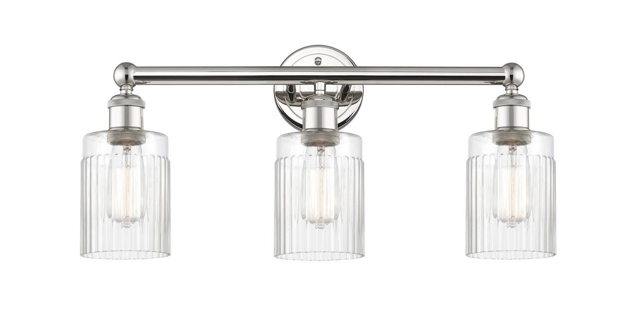 INNOVATIONS 616-3W-PN-G342 Hadley 3 22.5 inch Bath Vanity Light Polished Nickel