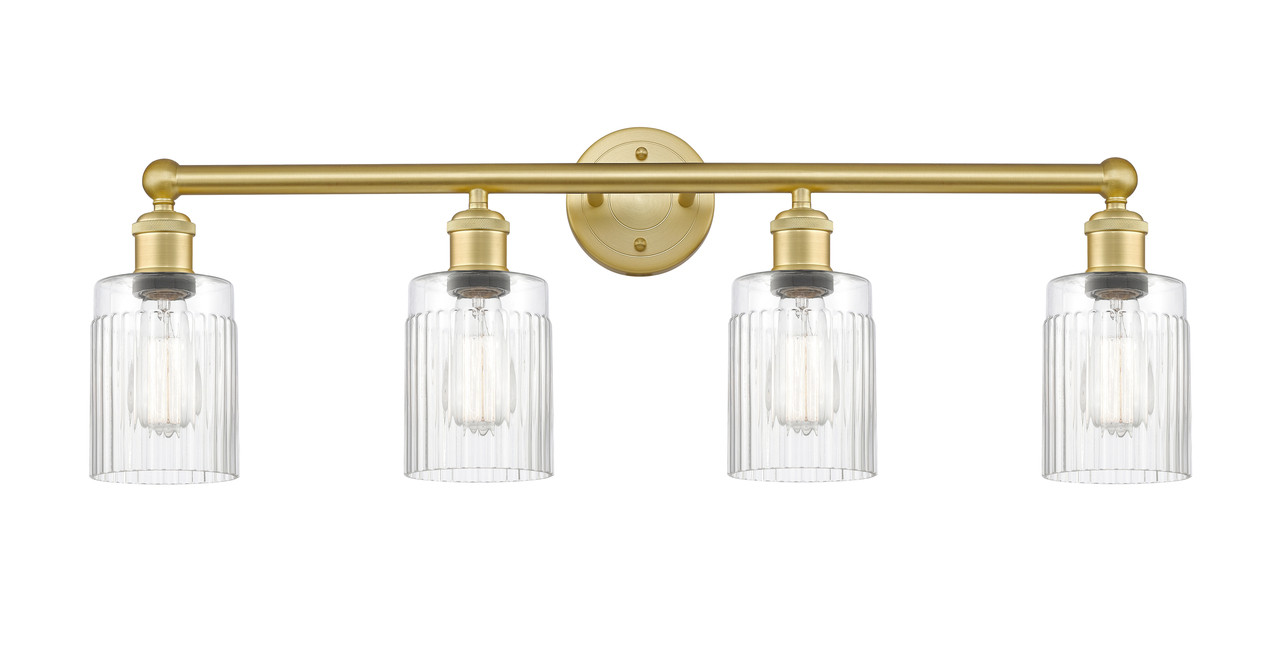 INNOVATIONS 616-4W-SG-G342 Hadley 4 31.5 inch Bath Vanity Light Satin Gold