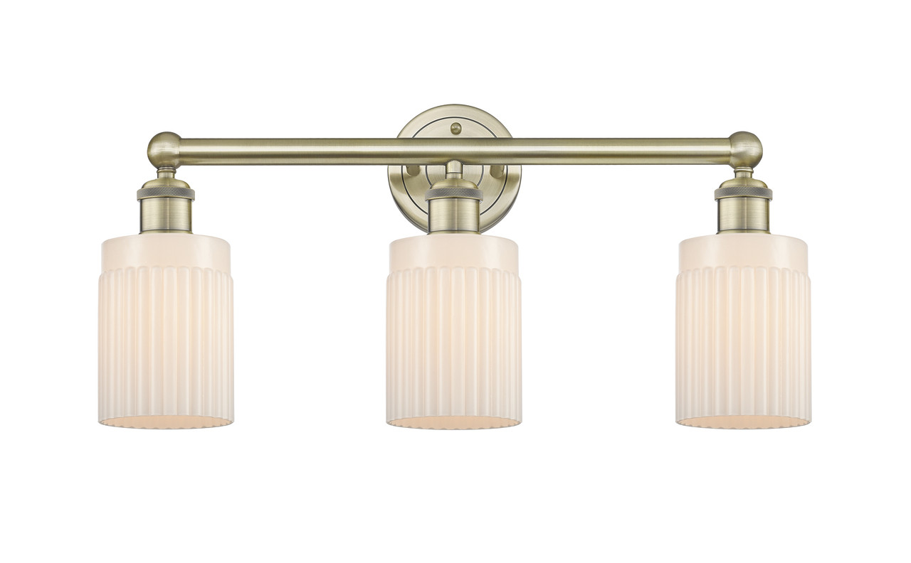 INNOVATIONS 616-3W-AB-G341 Hadley 3 22.5 inch Bath Vanity Light Antique Brass