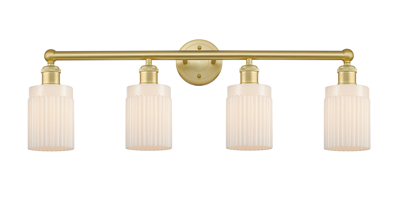 INNOVATIONS 616-4W-SG-G341 Hadley 4 31.5 inch Bath Vanity Light Satin Gold