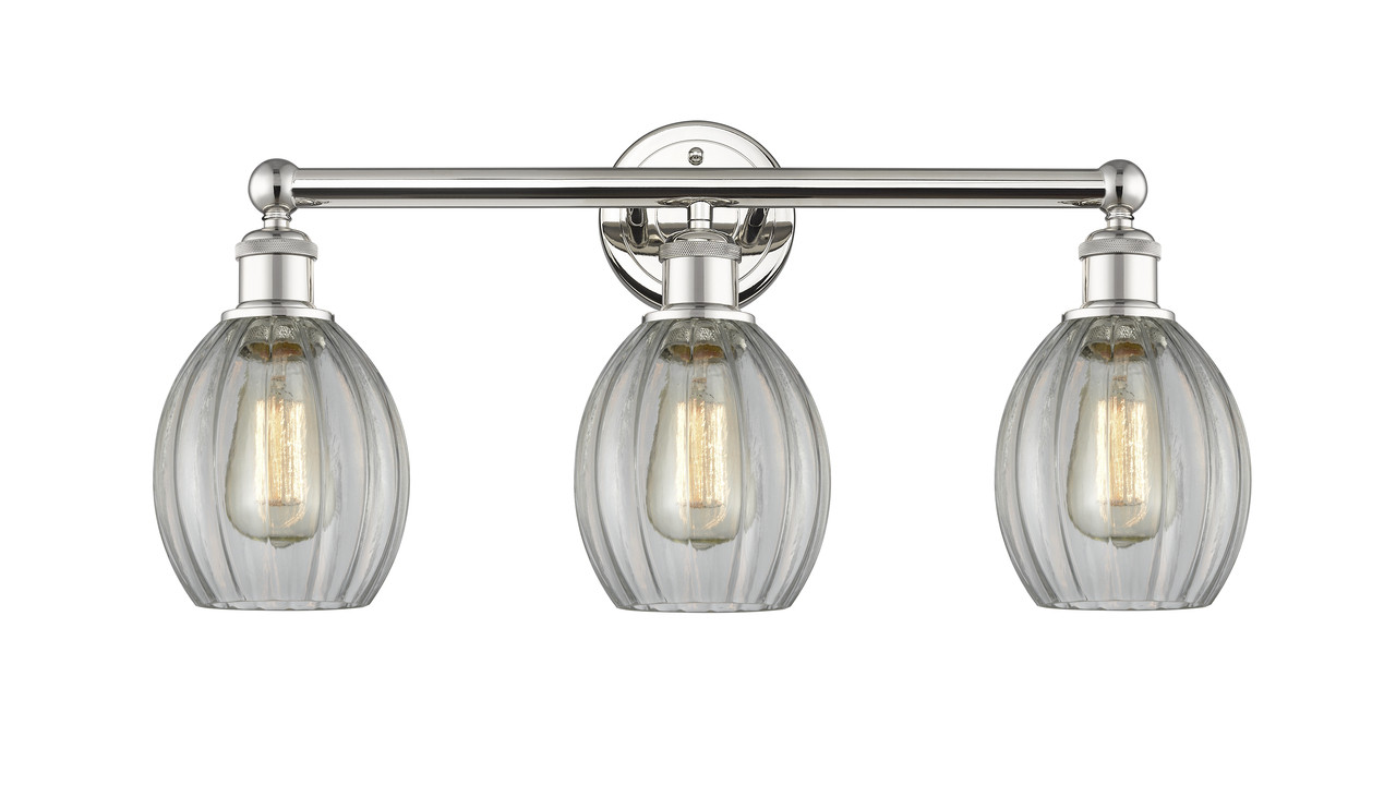 INNOVATIONS 616-3W-PN-G82 Eaton 3 23.5 inch Bath Vanity Light Polished Nickel