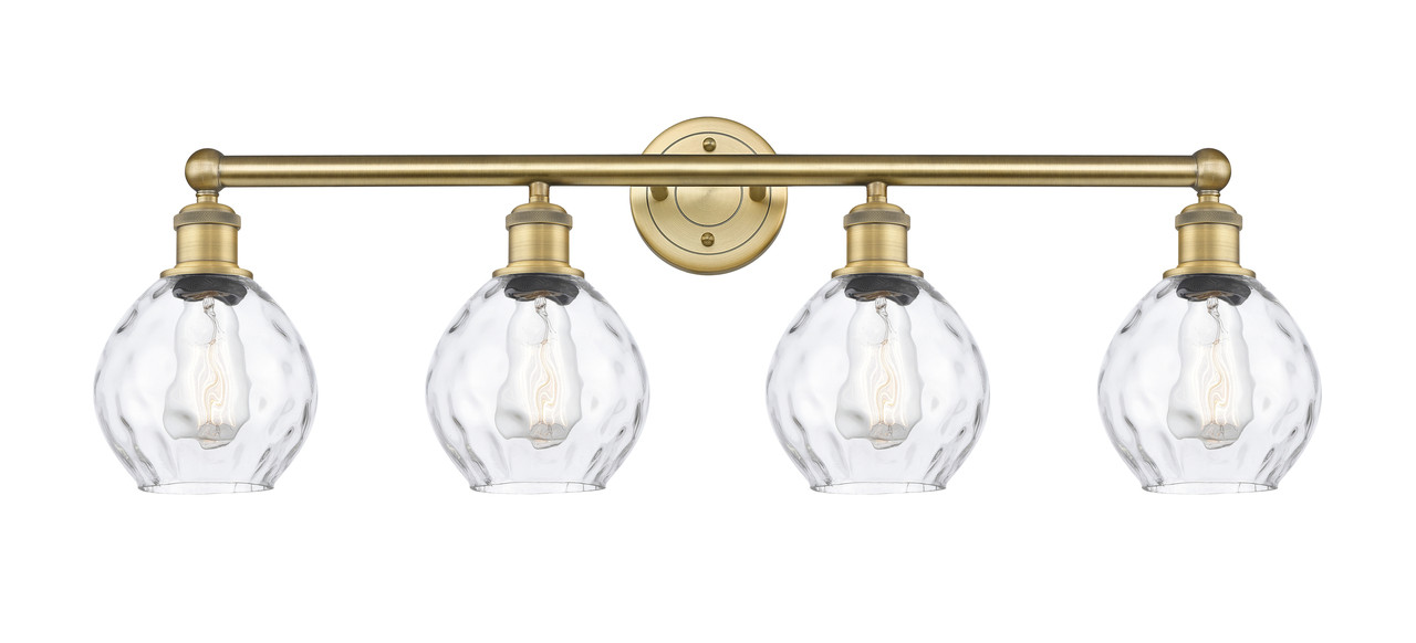 INNOVATIONS 616-4W-BB-G362 Waverly 4 33 inch Bath Vanity Light Brushed Brass