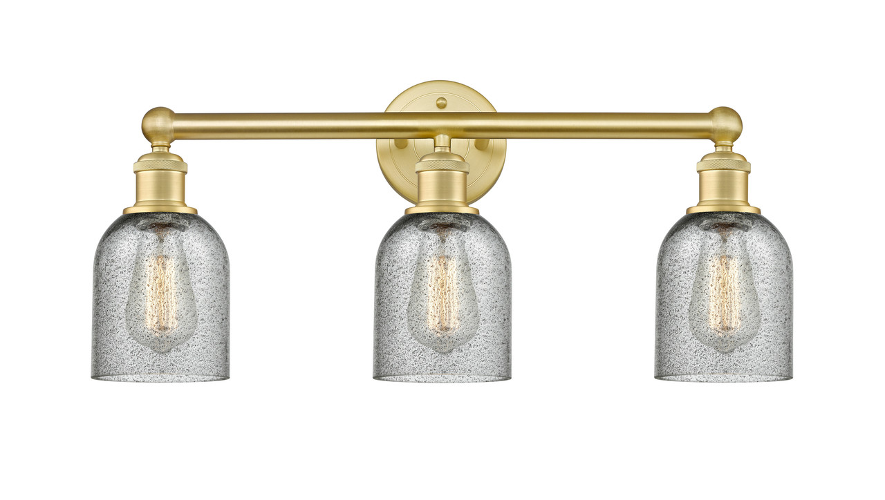 INNOVATIONS 616-3W-SG-G257 Caledonia 3 23 inch Bath Vanity Light Satin Gold