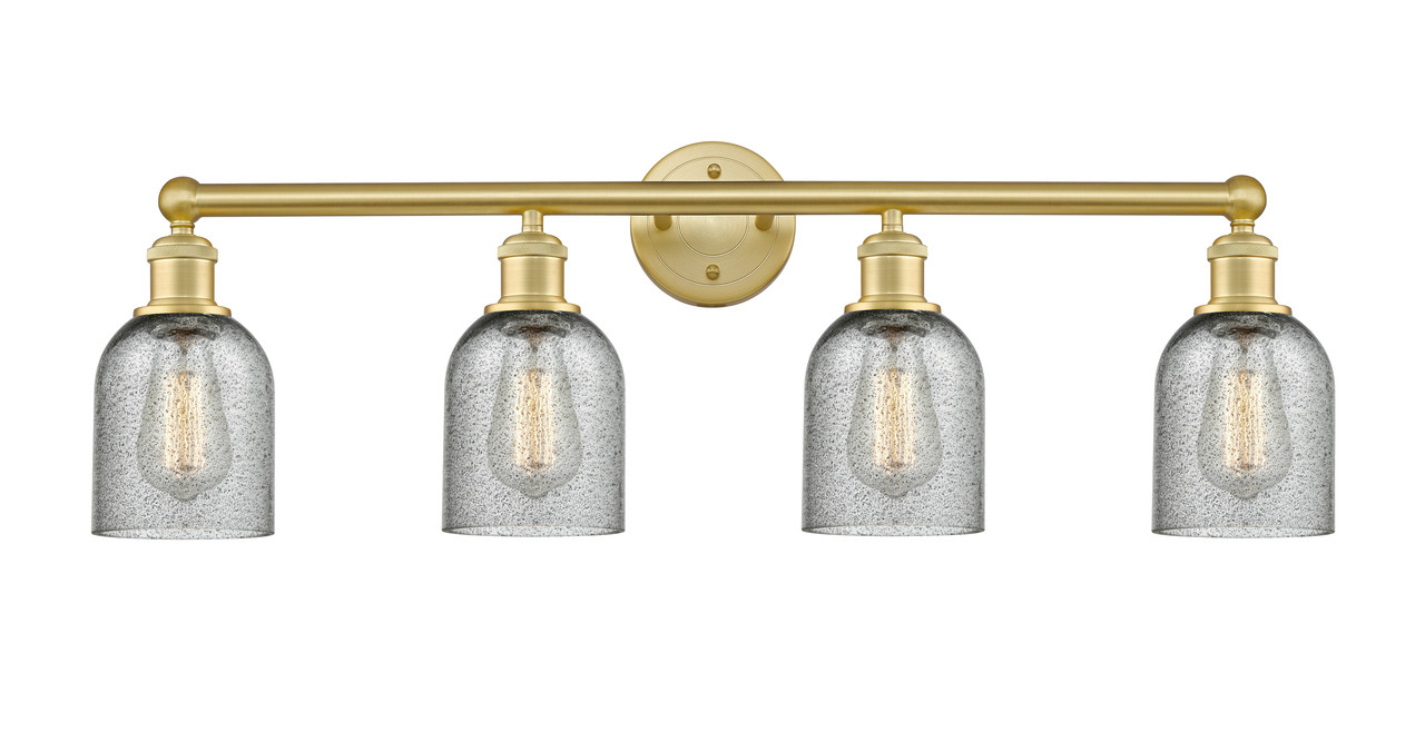 INNOVATIONS 616-4W-SG-G257 Caledonia 4 32 inch Bath Vanity Light Satin Gold