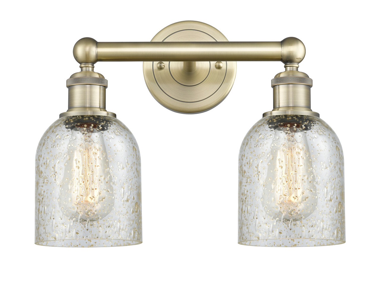 INNOVATIONS 616-2W-AB-G259 Caledonia 2 14 inch Bath Vanity Light Antique Brass