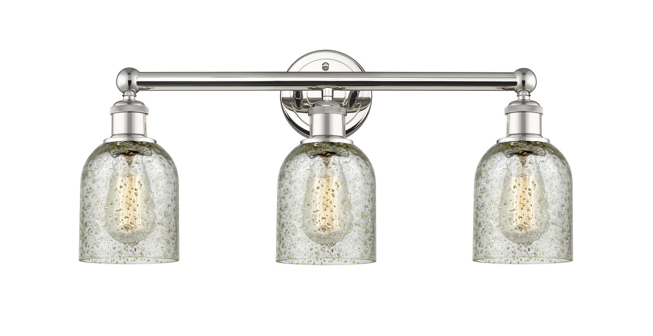 INNOVATIONS 616-3W-PN-G259 Caledonia 3 23 inch Bath Vanity Light Polished Nickel