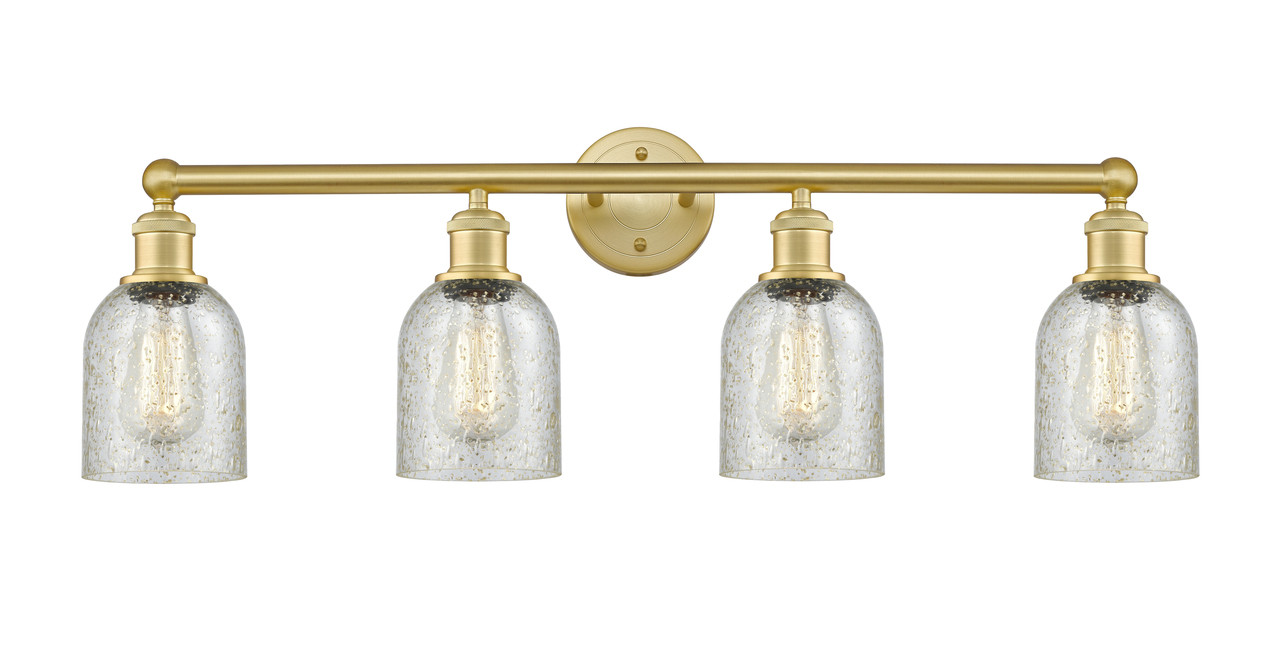 INNOVATIONS 616-4W-SG-G259 Caledonia 4 32 inch Bath Vanity Light Satin Gold