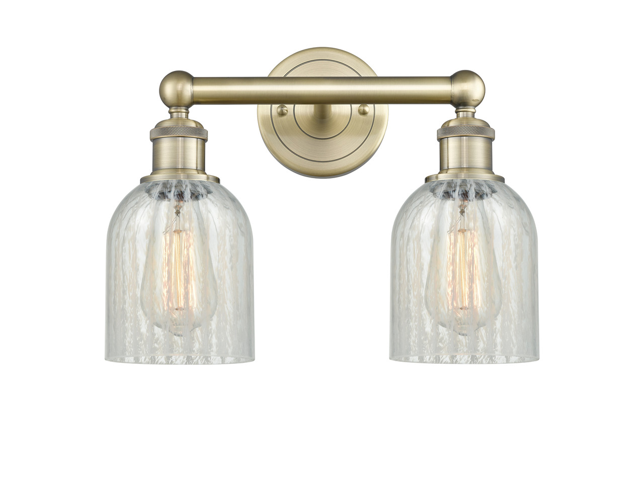 INNOVATIONS 616-2W-AB-G2511 Caledonia 2 14 inch Bath Vanity Light Antique Brass