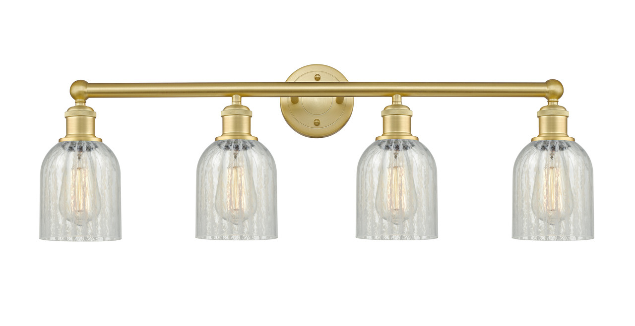 INNOVATIONS 616-4W-SG-G2511 Caledonia 4 32 inch Bath Vanity Light Satin Gold