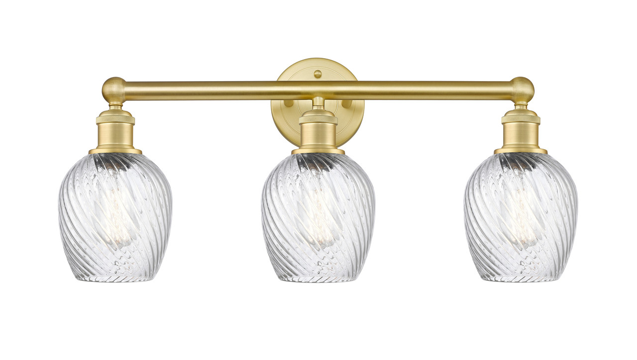 INNOVATIONS 616-3W-SG-G292 Salina 3 23 inch Bath Vanity Light Satin Gold
