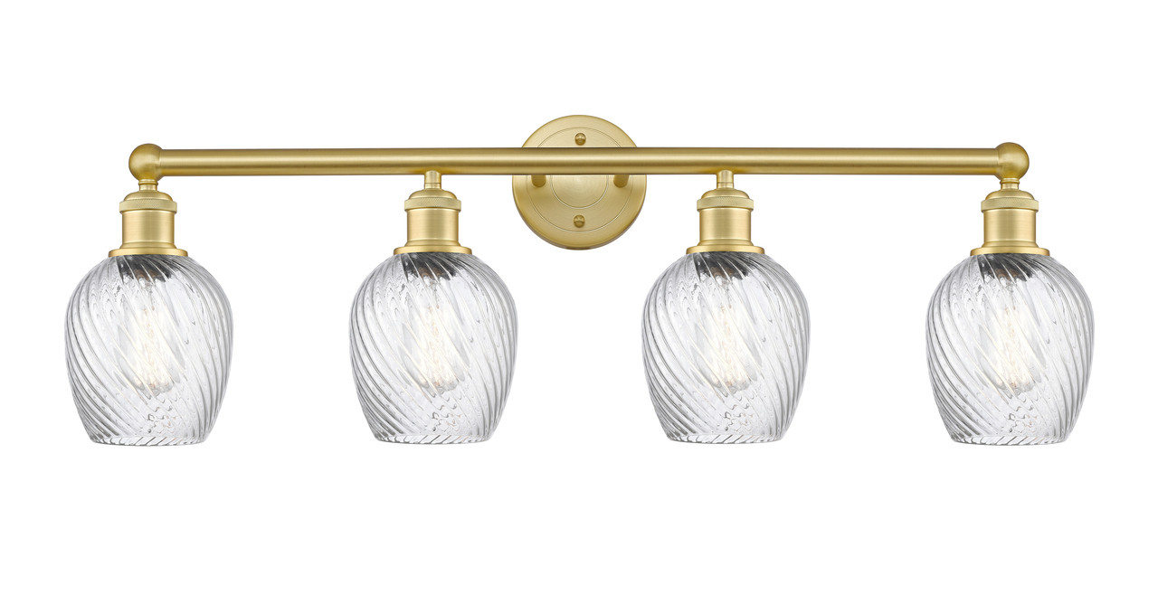 INNOVATIONS 616-4W-SG-G292 Salina 4 32 inch Bath Vanity Light Satin Gold