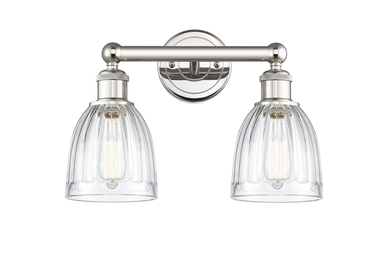 INNOVATIONS 616-2W-PN-G442 Brookfield 2 14.75 inch Bath Vanity Light Polished Nickel