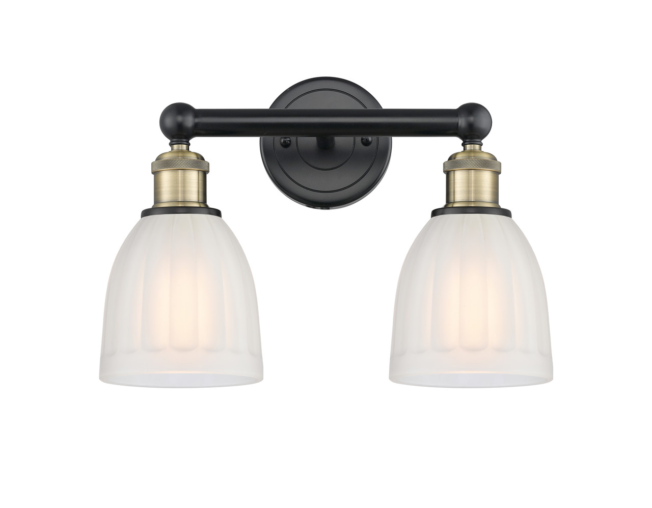 INNOVATIONS 616-2W-BAB-G441 Brookfield 2 14.75 inch Bath Vanity Light Black Antique Brass