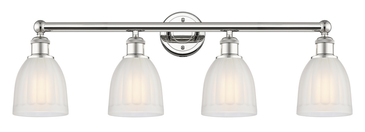 INNOVATIONS 616-4W-PN-G441 Brookfield 4 32.75 inch Bath Vanity Light Polished Nickel