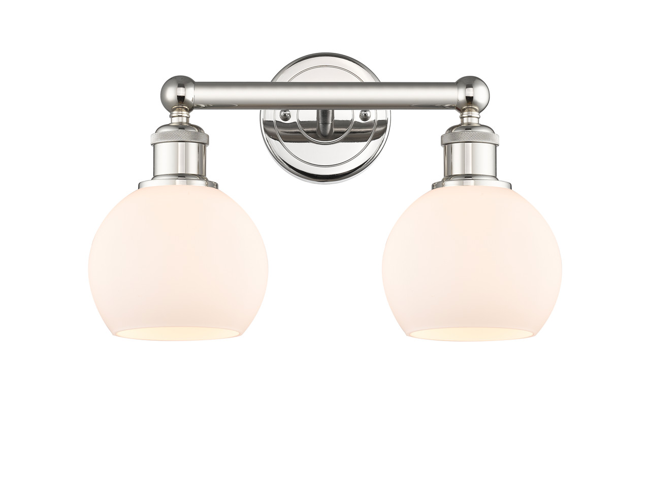 INNOVATIONS 616-2W-PN-G121-6 Athens 2 15 inch Bath Vanity Light Polished Nickel
