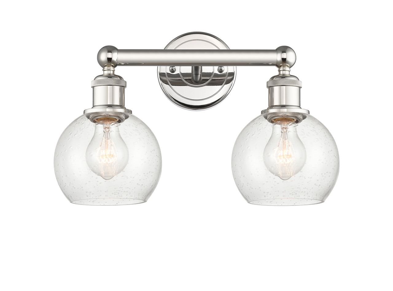 INNOVATIONS 616-2W-PN-G124-6 Athens 2 15 inch Bath Vanity Light Polished Nickel