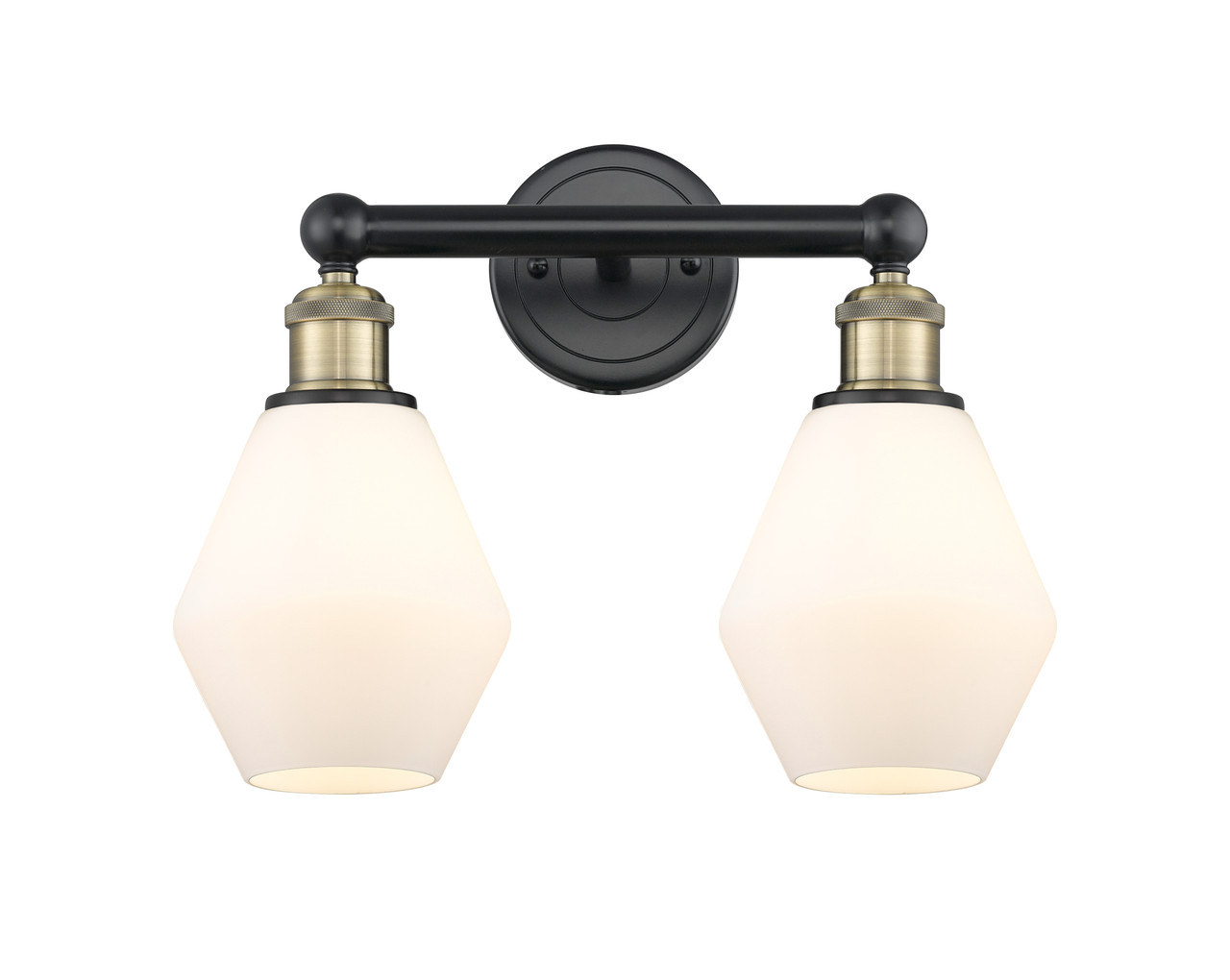 INNOVATIONS 616-2W-BAB-G651-6 Cindyrella 2 15 inch Bath Vanity Light Black Antique Brass