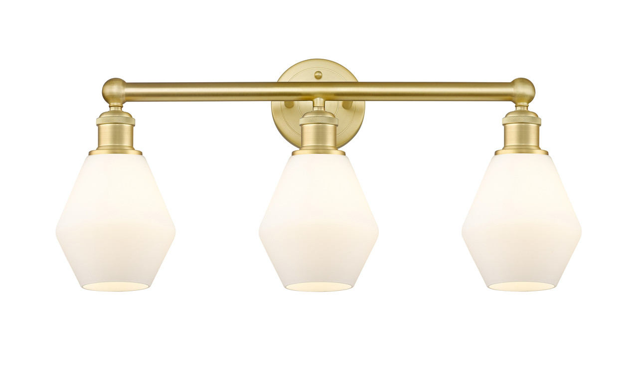 INNOVATIONS 616-3W-SG-G651-6 Cindyrella 3 24 inch Bath Vanity Light Satin Gold