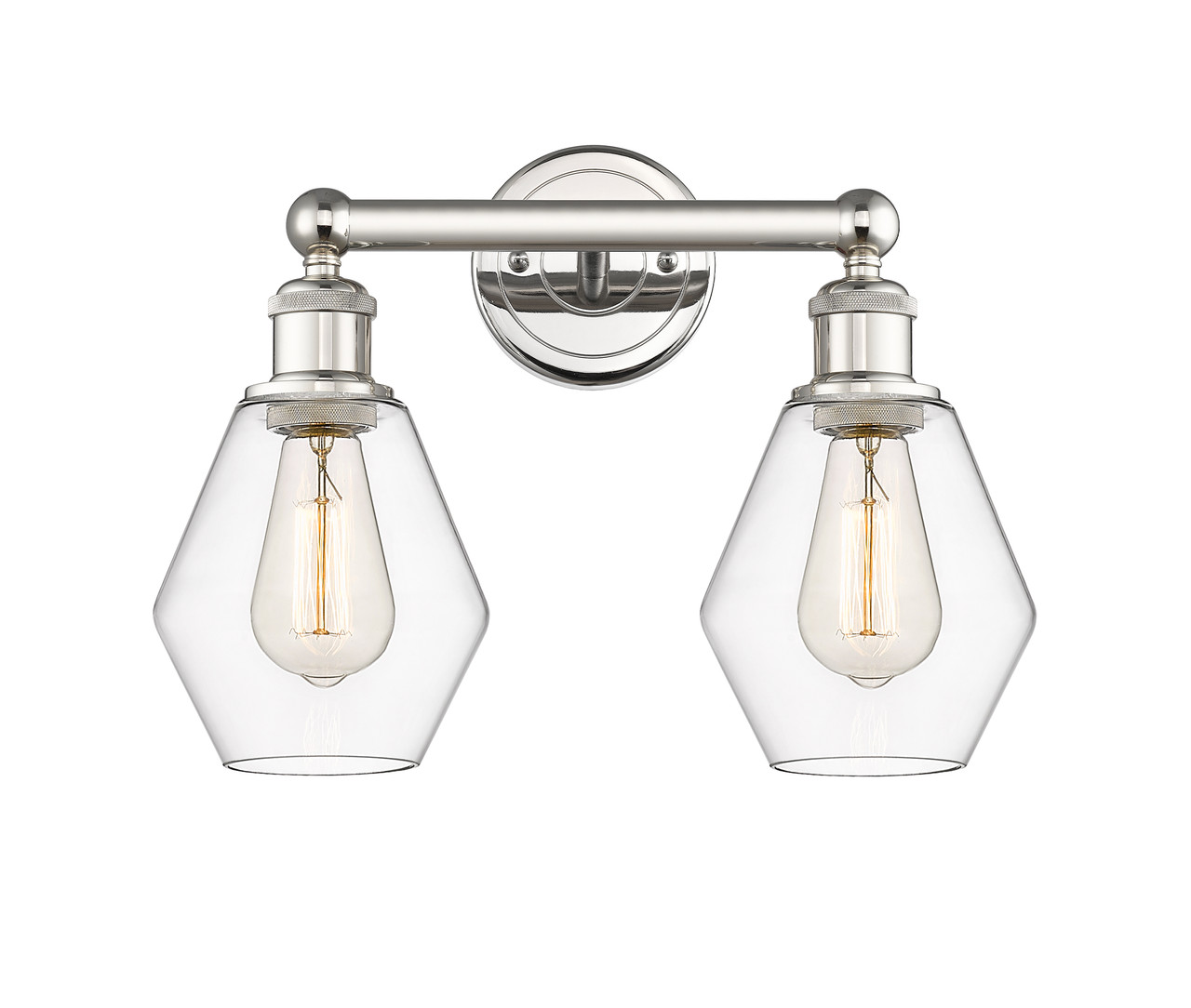 INNOVATIONS 616-2W-PN-G652-6 Cindyrella 2 15 inch Bath Vanity Light Polished Nickel