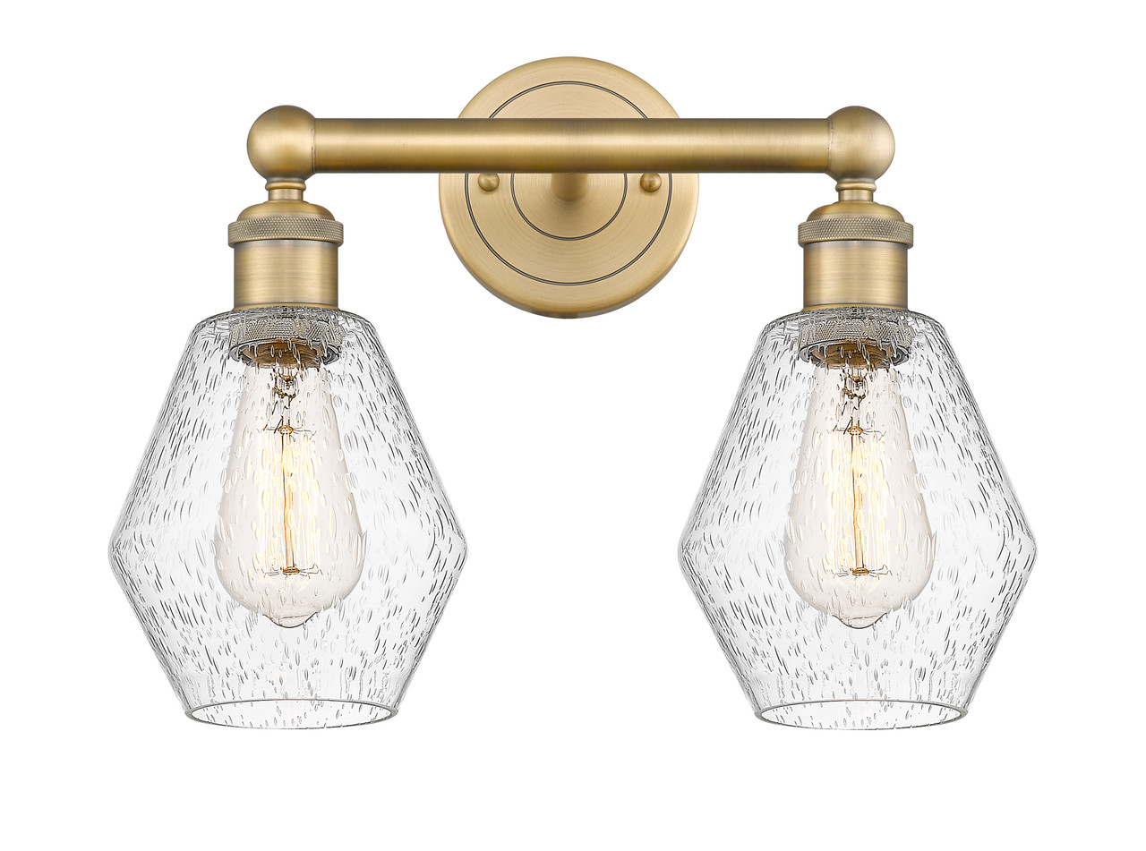 INNOVATIONS 616-2W-BB-G654-6 Cindyrella 2 15 inch Bath Vanity Light Brushed Brass