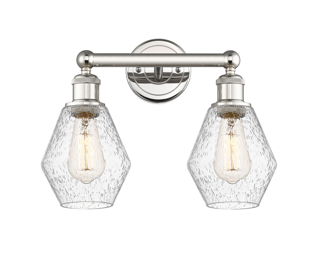 INNOVATIONS 616-2W-PN-G654-6 Cindyrella 2 15 inch Bath Vanity Light Polished Nickel