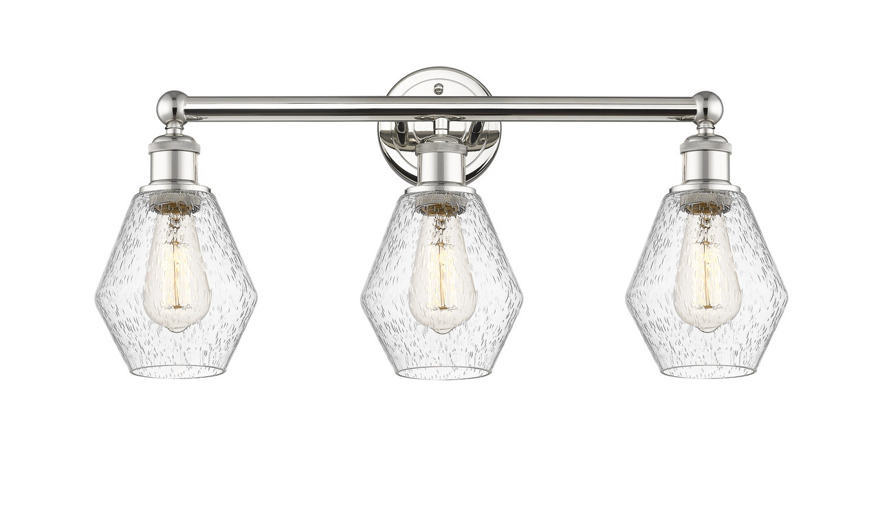 INNOVATIONS 616-3W-PN-G654-6 Cindyrella 3 24 inch Bath Vanity Light Polished Nickel