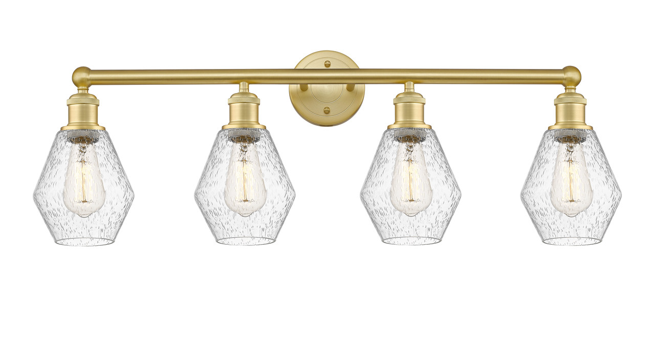 INNOVATIONS 616-4W-SG-G654-6 Cindyrella 4 33 inch Bath Vanity Light Satin Gold