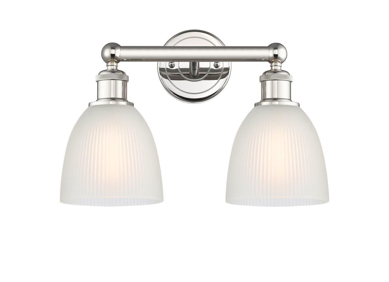 INNOVATIONS 616-2W-PN-G381 Castile 2 15 inch Bath Vanity Light Polished Nickel