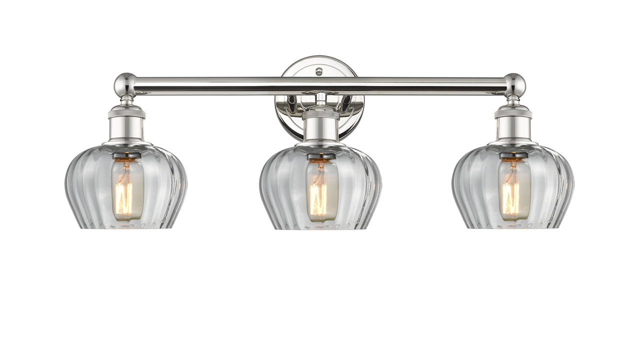 INNOVATIONS 616-3W-PN-G92 Fenton 3 24.5 inch Bath Vanity Light Polished Nickel
