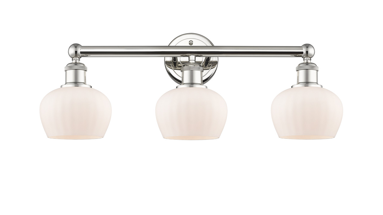 INNOVATIONS 616-3W-PN-G91 Fenton 3 24.5 inch Bath Vanity Light Polished Nickel