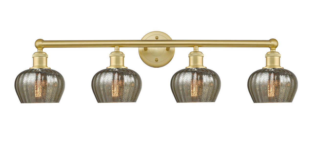 INNOVATIONS 616-4W-SG-G96 Fenton 4 33.5 inch Bath Vanity Light Satin Gold
