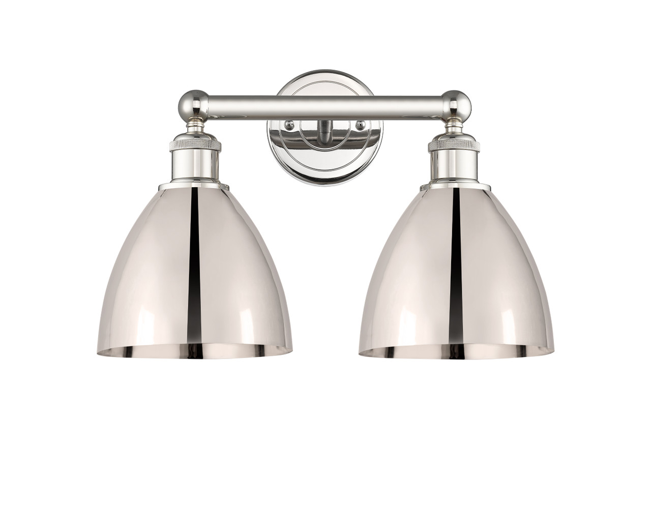 INNOVATIONS 616-2W-PN-MBD-75-PN Metal Bristol 2 Light 16.5 inch Bath Vanity Light Polished Nickel