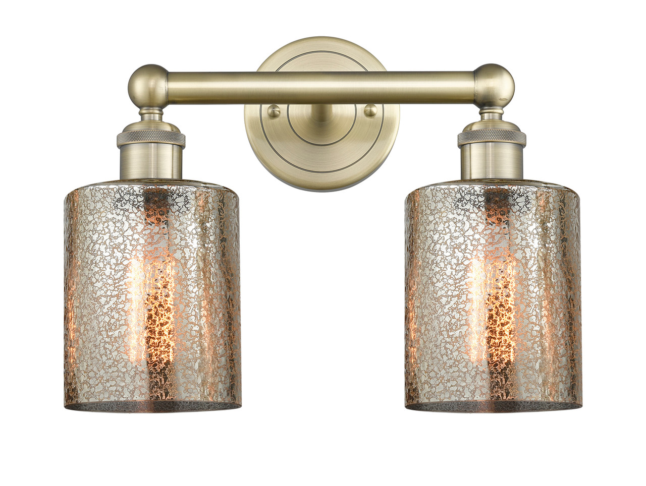 INNOVATIONS 616-2W-AB-G116 Cobbleskill 2 14 inch Bath Vanity Light Antique Brass