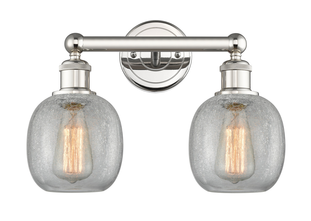 INNOVATIONS 616-2W-PN-G105 Belfast 2 15 inch Bath Vanity Light Polished Nickel