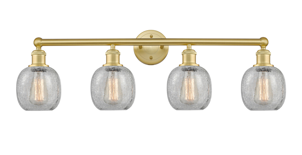 INNOVATIONS 616-4W-SG-G105 Belfast 4 33 inch Bath Vanity Light Satin Gold
