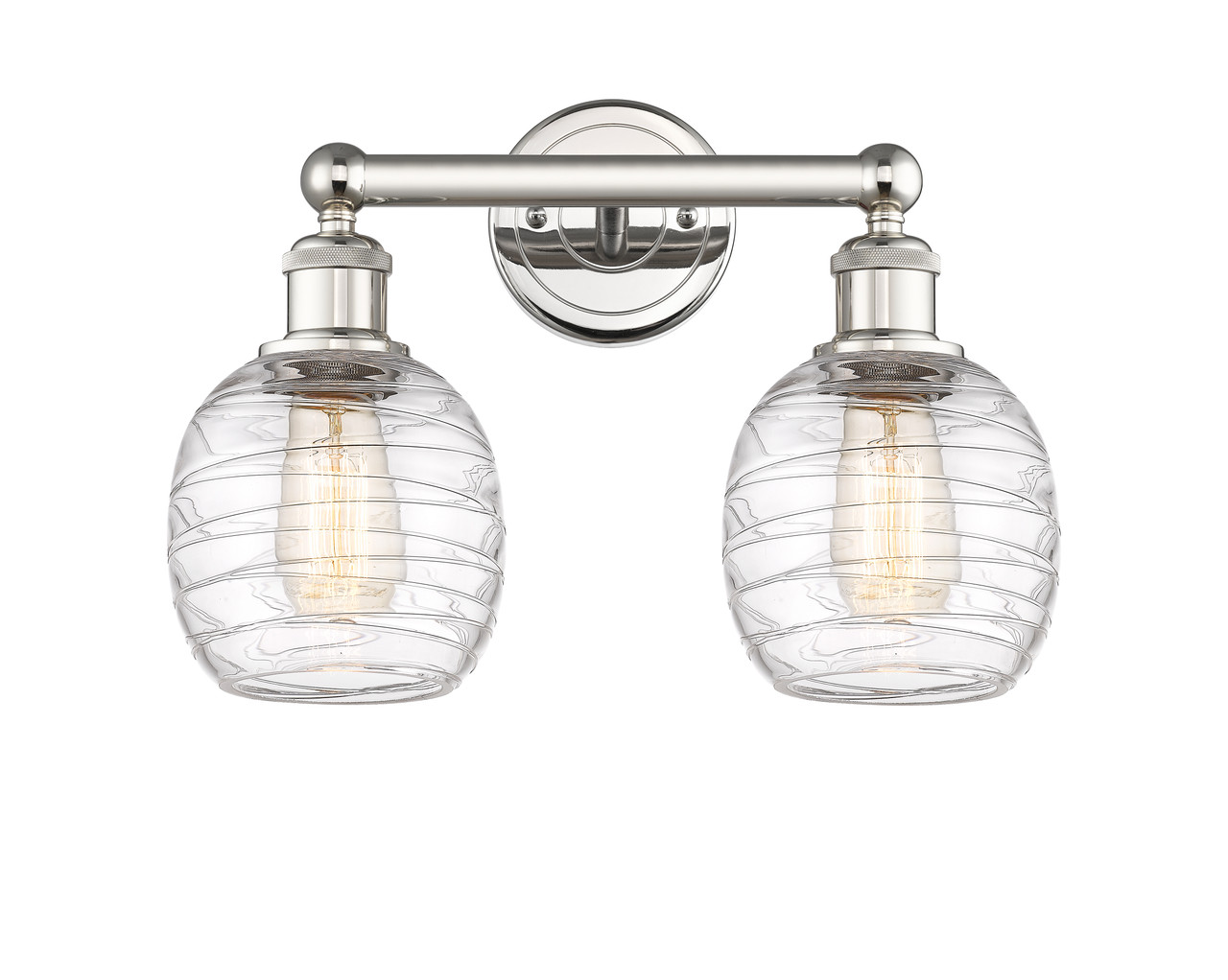 INNOVATIONS 616-2W-PN-G1013 Belfast 2 15 inch Bath Vanity Light Polished Nickel