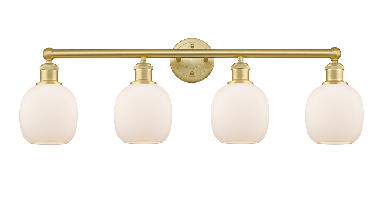 INNOVATIONS 616-4W-SG-G101 Belfast 4 33 inch Bath Vanity Light Satin Gold