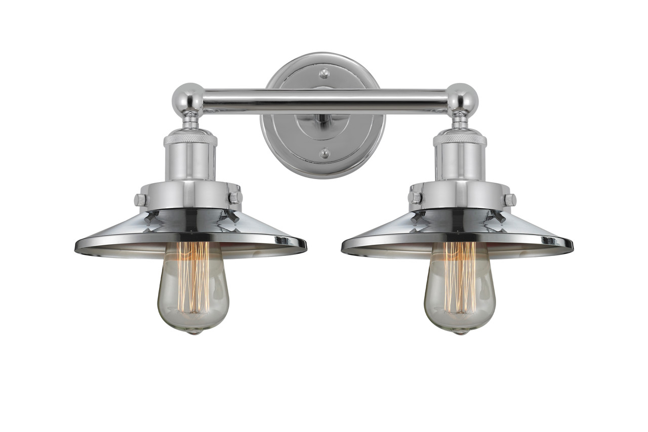 INNOVATIONS 616-2W-PC-M7-PC Edison 2 17 inch Bath Vanity Light Polished Chrome