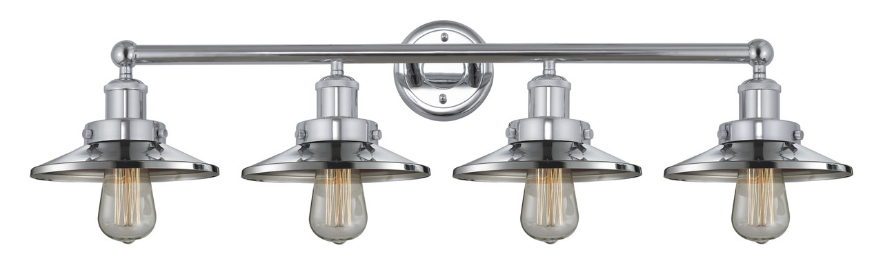 INNOVATIONS 616-4W-PC-M7-PC Edison 4 35 inch Bath Vanity Light Polished Chrome