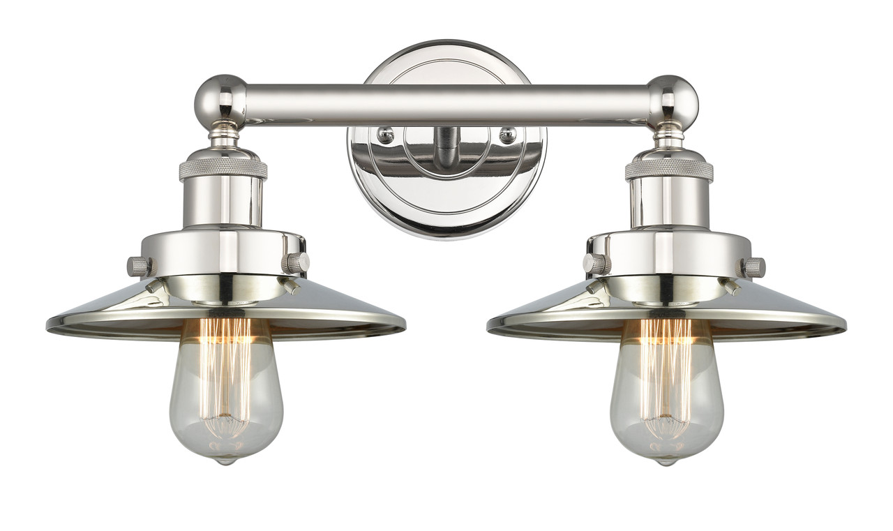 INNOVATIONS 616-2W-PN-M1-PN Edison 2 17 inch Bath Vanity Light Polished Nickel