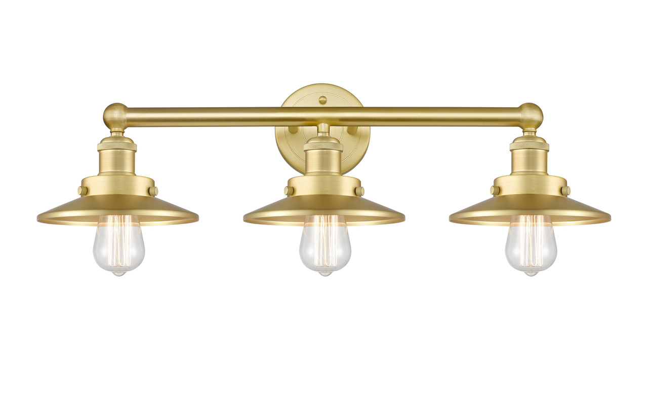INNOVATIONS 616-3W-SG-M4-SG Edison 3 26 inch Bath Vanity Light Satin Gold