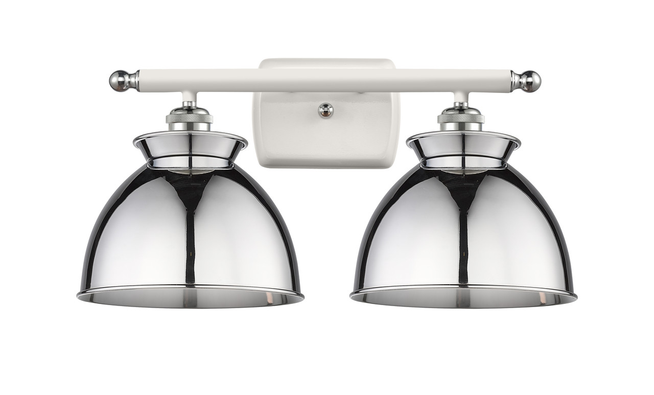 INNOVATIONS 516-2W-WPC-M14-PC Adirondack 2 18 inch Bath Vanity Light White and Polished Chrome