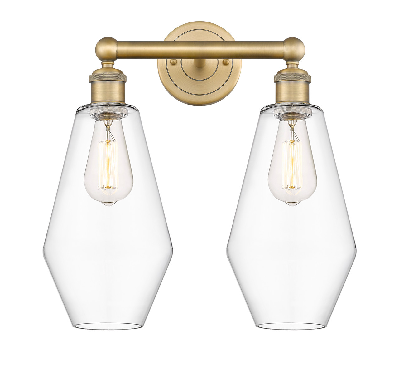 INNOVATIONS 616-2W-BB-G652-7 Cindyrella 2 16 inch Bath Vanity Light Brushed Brass