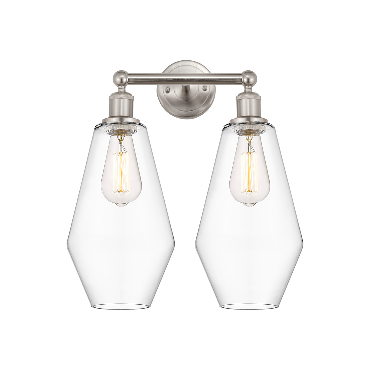 INNOVATIONS 616-2W-SN-G652-7 Cindyrella 2 16 inch Bath Vanity Light Satin Nickel