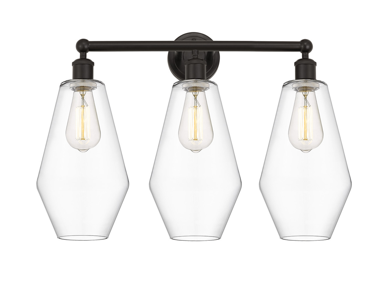 INNOVATIONS 616-3W-OB-G652-7 Cindyrella 3 25 inch Bath Vanity Light Oil Rubbed Bronze