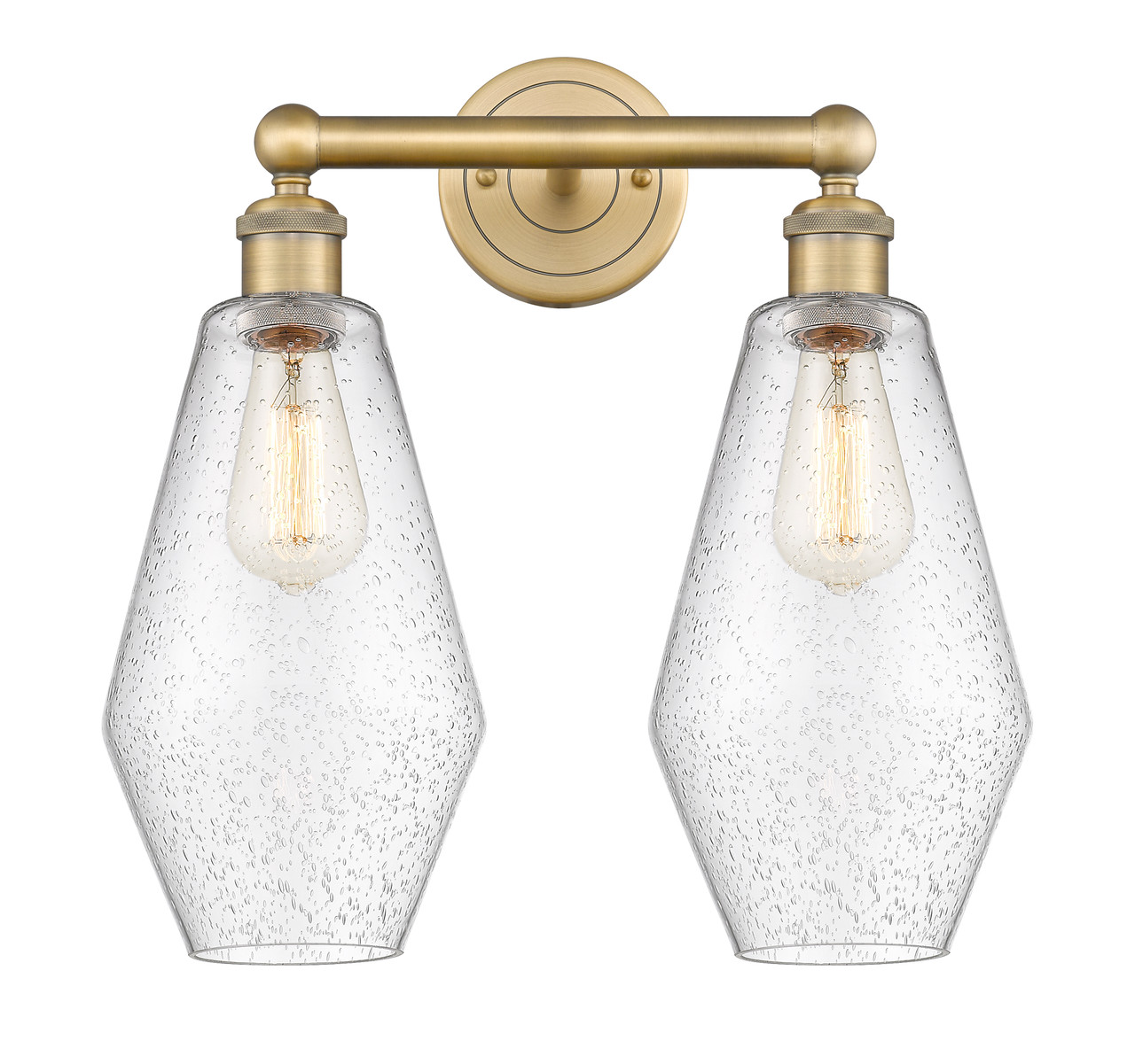 INNOVATIONS 616-2W-BB-G654-7 Cindyrella 2 16 inch Bath Vanity Light Brushed Brass