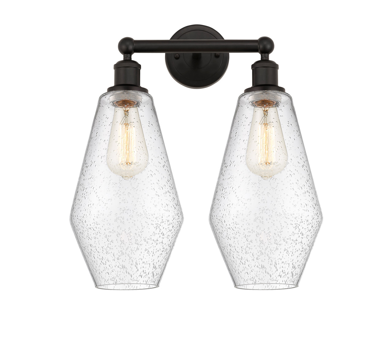 INNOVATIONS 616-2W-OB-G654-7 Cindyrella 2 16 inch Bath Vanity Light Oil Rubbed Bronze