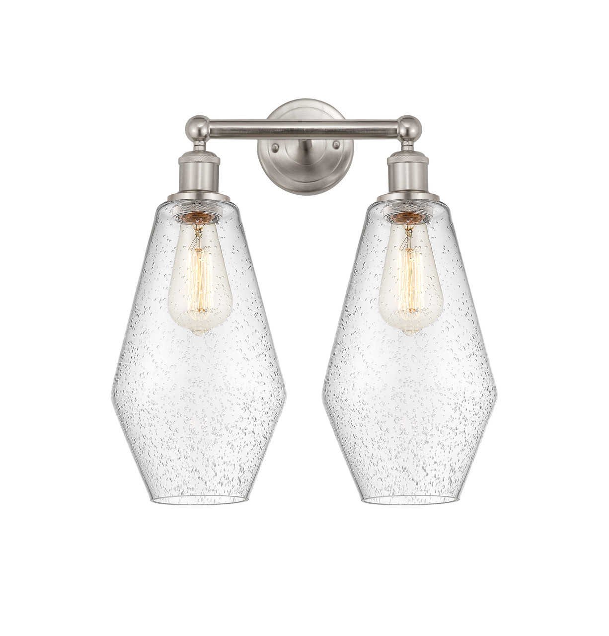 INNOVATIONS 616-2W-SN-G654-7 Cindyrella 2 16 inch Bath Vanity Light Satin Nickel