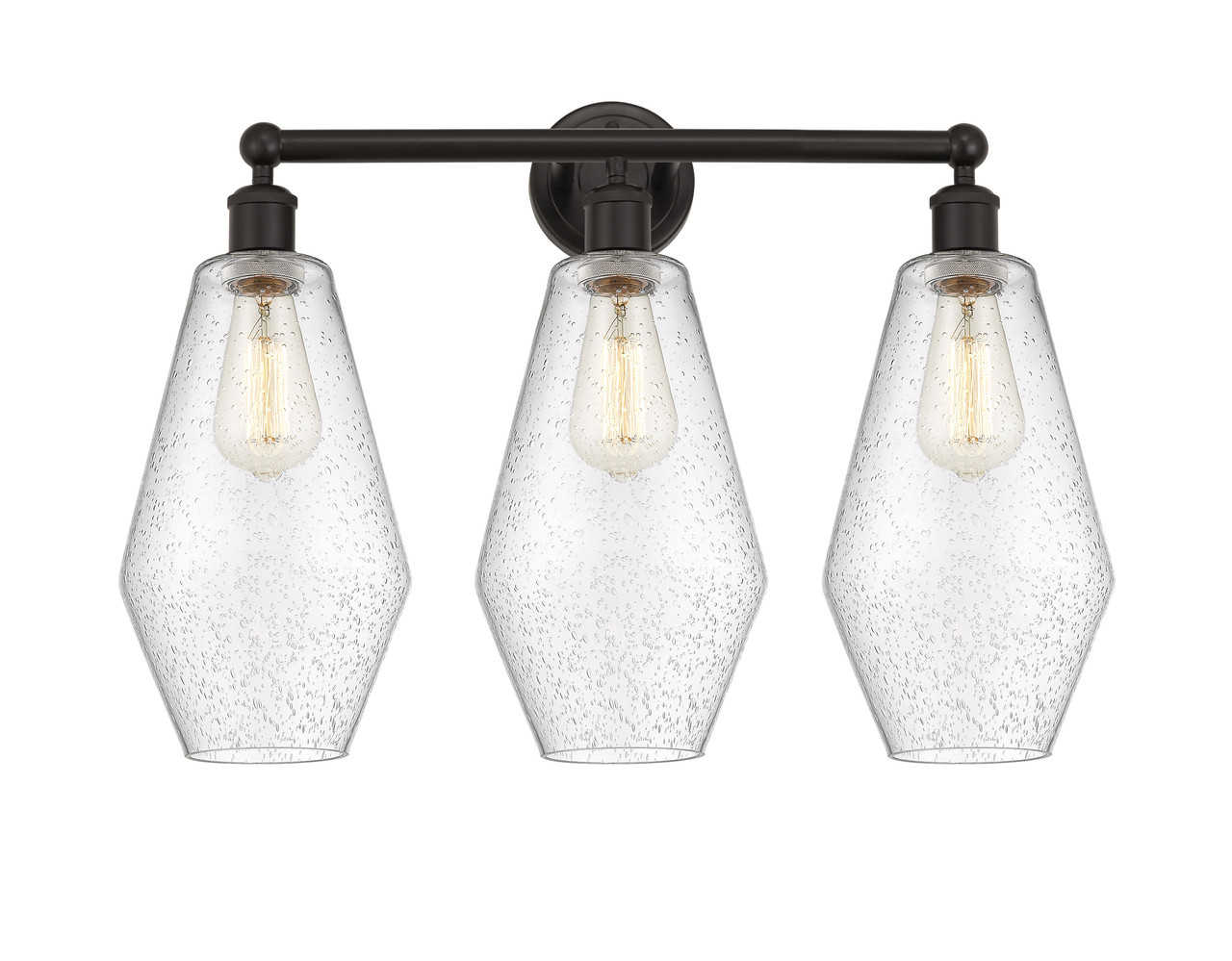 INNOVATIONS 616-3W-OB-G654-7 Cindyrella 3 25 inch Bath Vanity Light Oil Rubbed Bronze